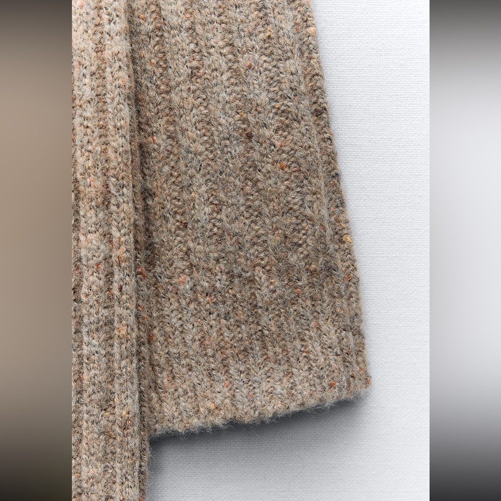 ZARA RIB KNIT COAT/ CARDIGAN - Picture 10 of 11